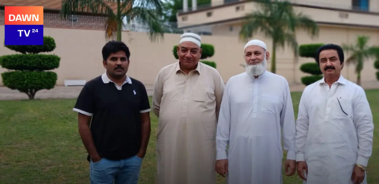 Chaudhry Javed, former Chairman of the Union Council Rawalpindi, hosted a lavish dinner at Zaildar House in honor of renowned film producer Syed Arshad Bukhari, attended by Saber Ali Chaudhry and Imran Rajput.